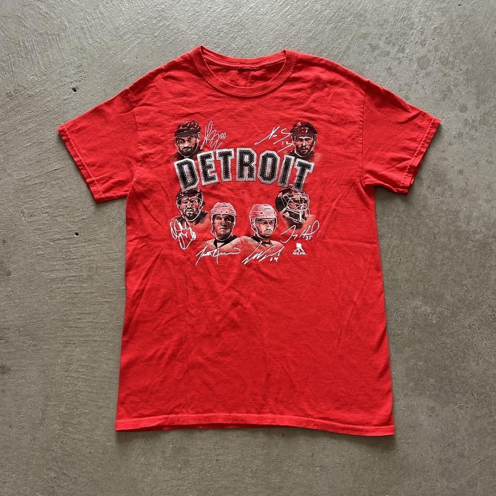 Vintage 90s Detroit Red Wings Player Shirt Size Small‎ Red NHL Hockey